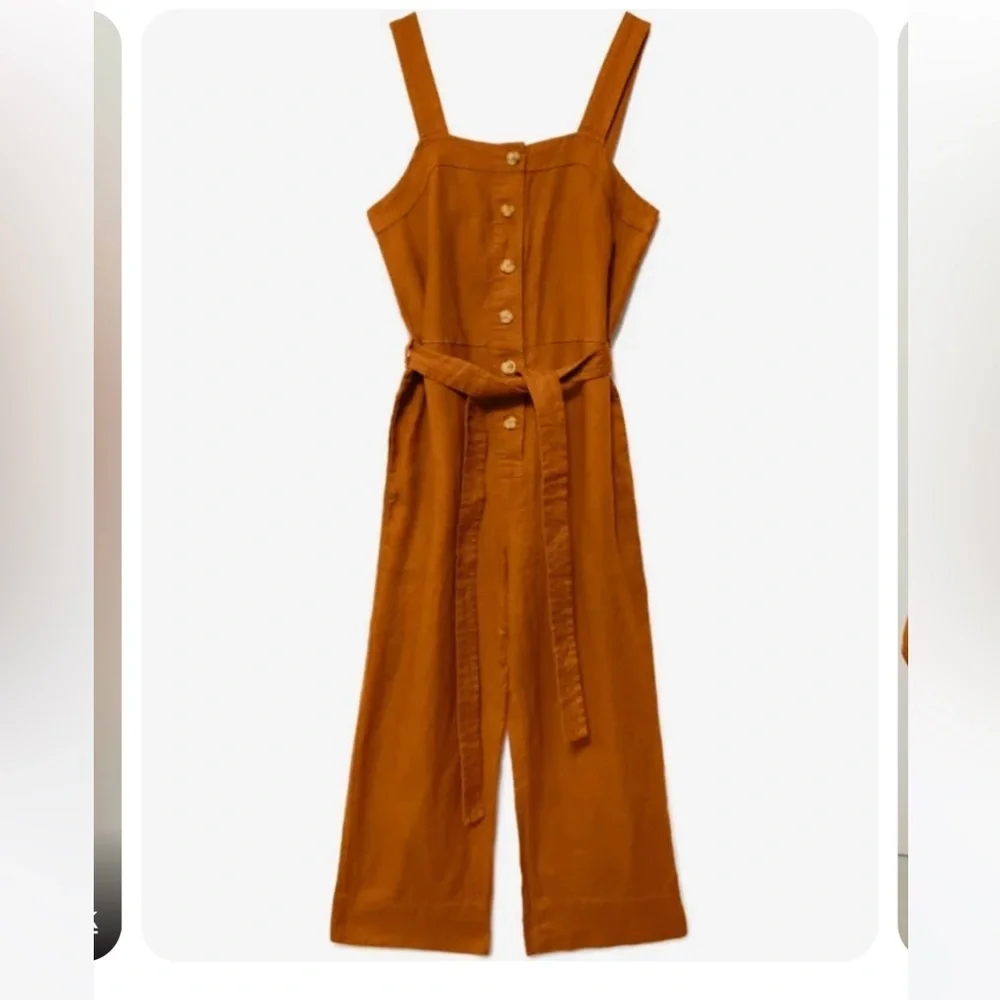 Everlane‎ Linen Button Down Jumpsuit